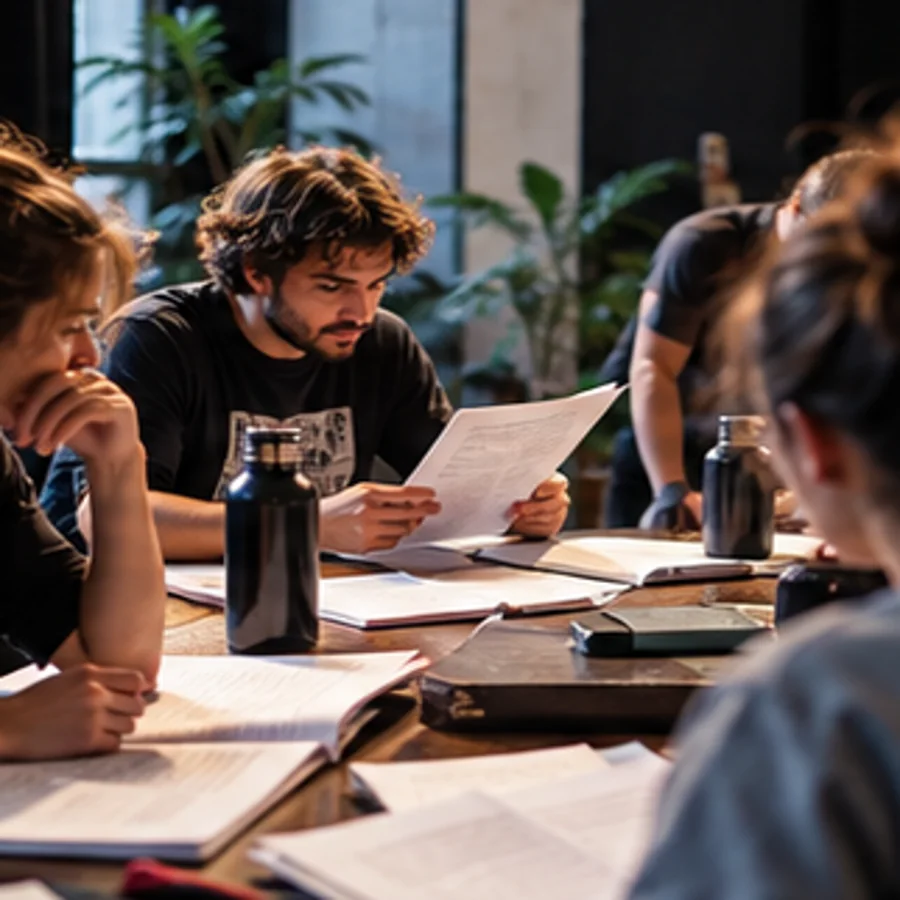 Lecture collective de textes, image d’illustration